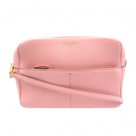 J&amp;M Davidson Shoulder Bag leather pink Women Used Authentic