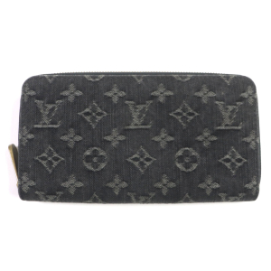 LOUIS VUITTON Long Wallet Purse M95614 Monogram denim Noir Monogram De