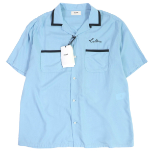 CELINE Short sleeve shirt 2C516852C Rayon Light blue 39