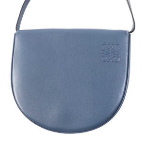LOEWE Shoulder Bag Main: Leather blue Women Used Authentic