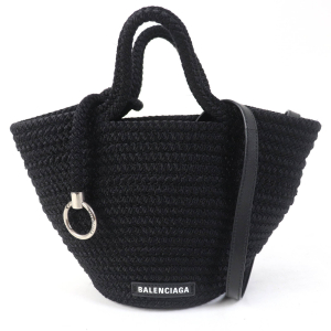 BALENCIAGA Handbag 695612 Nylon „Éº black Ibiza Small