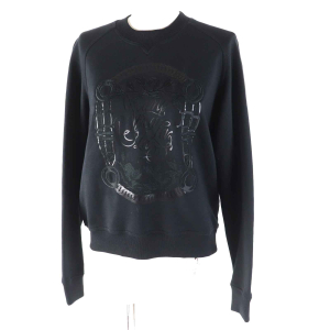 HERMES sweat 2E4609DQ cotton black 36