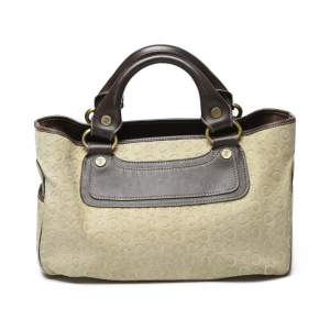 CELINE Handbag Suede beige Suede Celine Boogie bag Women Used Authenti