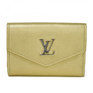 LOUIS VUITTON Tri-fold wallet M69059 Grain calf leather (embossed) gol
