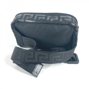 VERSACE Sling bag Nylon black Bag logo