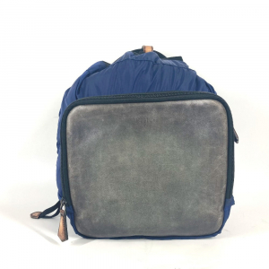 Berluti Backpack Leather / nylon blue logo mens Used Authentic