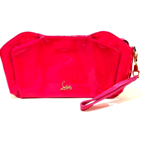 Christian Louboutin Clutch bag Patent leather Red enamel Party bag Wom