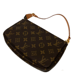 LOUIS VUITTON Accessory pouch M51980 Monogram canvas Brown Women Used 