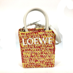 LOEWE Tote Bag Raffia yellow Shoulder bag Standard A5 Tote Bag Women U