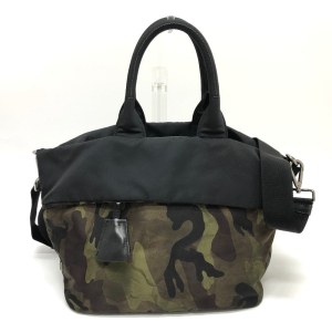 PRADA Handbag B1959 Nylon khaki Camouflage camouflage