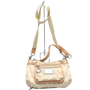 COACH Shoulder Bag F14562 leather beige Poppy Signature 2WAY Women Use
