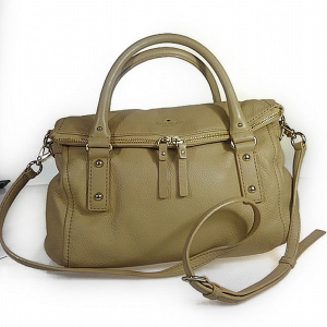 Kate Spade Handbag leather khaki Shoulder Bag 2WAY Women Used Authenti