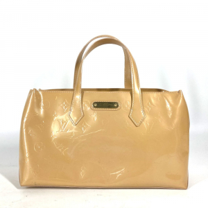LOUIS VUITTON Tote Bag M91642 Monogram Vernis beige Monogram Vernis Wi