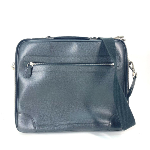 LOUIS VUITTON Business bag M32522 Taiga Leather black Taiga Porto Ordi