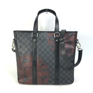 LOUIS VUITTON Tote Bag ‚Äöm41717 Damier Grafitto Canvas black Christophe