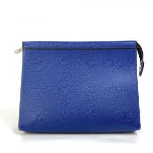 LOUIS VUITTON business bag M30575 Taiga Leather blue Taiga Pochette Vo