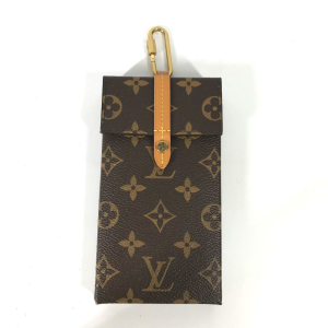 LOUIS VUITTON Pouch M68523 Monogram canvas Brown Monogram Carabiner Bo