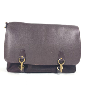 LOUIS VUITTON Shoulder Bag M30166 Taiga Leather, Nylon wine-red Taiga 