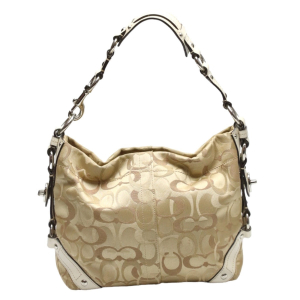 COACH Handbag F13980 Not specified gold Signature Optic Signature Curl