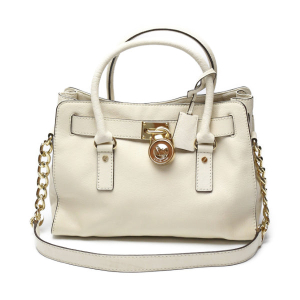 MICHAEL KORS Handbag Calfskin white 2WAY Shoulder Bag leather Women Us