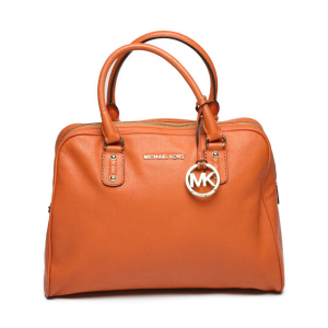 MICHAEL KORS Shoulder Bag leather Orange 2WAY boston type Diagonal Wom