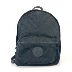 BURBERRY Backpack 8030714 Canvas / leather black TB logo mens Used Aut