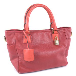 LOEWE Handbag 318.32.C86 leather Red COWHIDE PIEL VACUNA 2WAYShoulder 