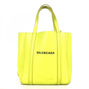 BALENCIAGA Shoulder Bag 551815 leather yellow logo Everyday Tote Bag X