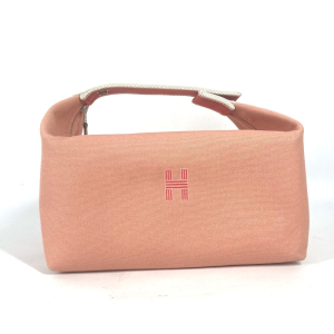 HERMES Handbag canvas pink BRIDE ABLACK GM Women Used Authentic