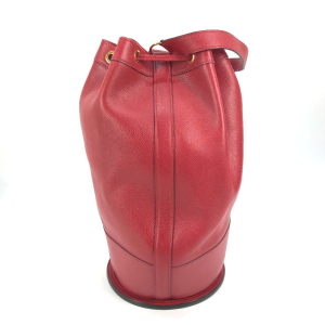 HERMES Shoulder Bag Courchevel Red Shoulder bag, Drawstring bag Standy