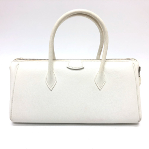 HERMES Handbag Epsom white Pararibbe Bay 27 Women Used Authentic