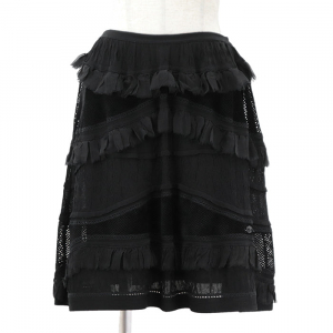 CHANEL skirt Rayon black P31452 38