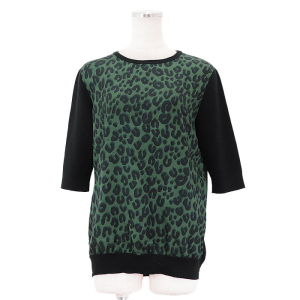 LOUIS VUITTON Cut silk black olives M