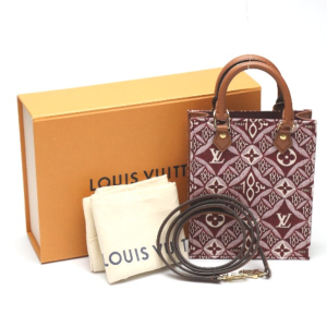 LOUIS VUITTON Shoulder Bag M69846 leather Red Petit Sac Plat Jacquard 