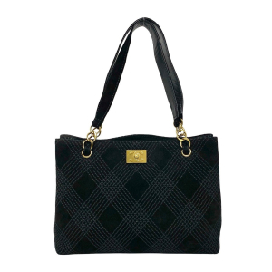CHANEL Tote Bag Suede black