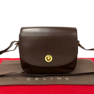 CELINE Shoulder Bag leather Brown