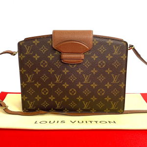 LOUIS VUITTON Shoulder Bag leather Brown Monogram Kurcell