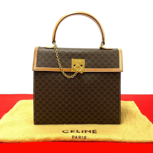 CELINE Handbag leather Brown