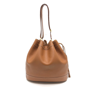 HERMES Shoulder Bag Epsom Brown Market GM
