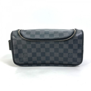 LOUIS VUITTON Pouch N47625 Damier Grafitto Canvas black Damier Grafitt