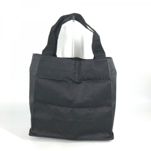 FENDI Tote Bag Nylon black vintage logo