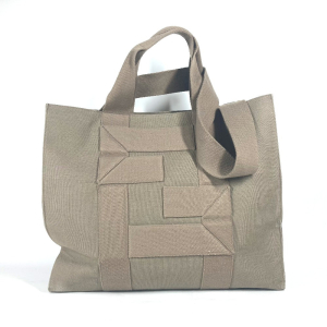 FENDI Tote Bag 7VA558 canvas khaki TOTE CANVAS mens Used Authentic
