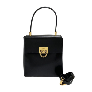 Salvatore Ferragamo Shoulder Bag Calfskin black