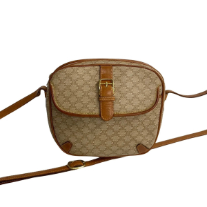 CELINE Shoulder Bag leather Brown