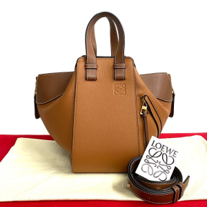 LOEWE Shoulder Bag leather Brown Hammock Small