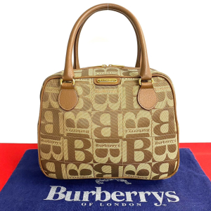 BURBERRY Handbag leather Brown