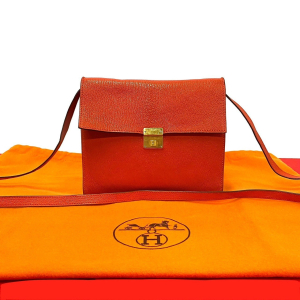HERMES Shoulder Bag Negonda Orange Click 16