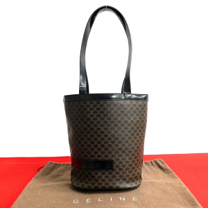 CELINE Shoulder Bag leather black