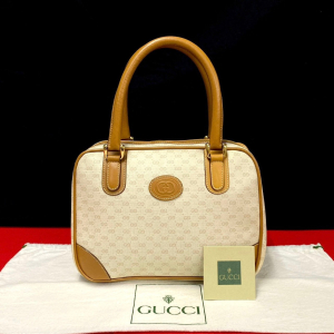 GUCCI Handbag leather Brown