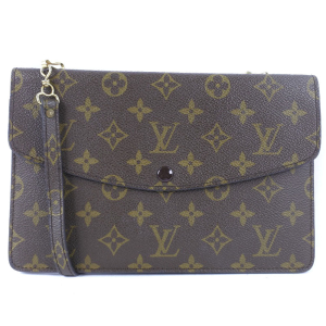 LOUIS VUITTON Shoulder Bag M51815 Monogram canvas Brown vintage Double